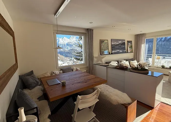 Fantastic Panorama Flat In * Sankt Moritz