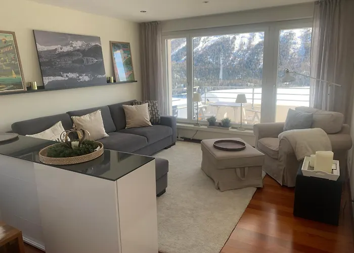 Fantastic Panorama Flat In Apartament Sankt Moritz